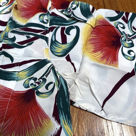 Sun Surf Vibrant Floral Reproduction Aloha Hawaiian Shirt Made in Japan Medium - Picture 9 of 11